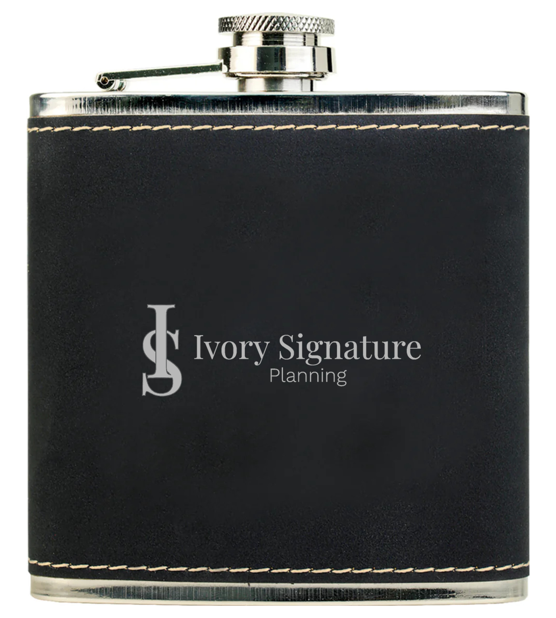 Leatherette Stainless Steel Flask